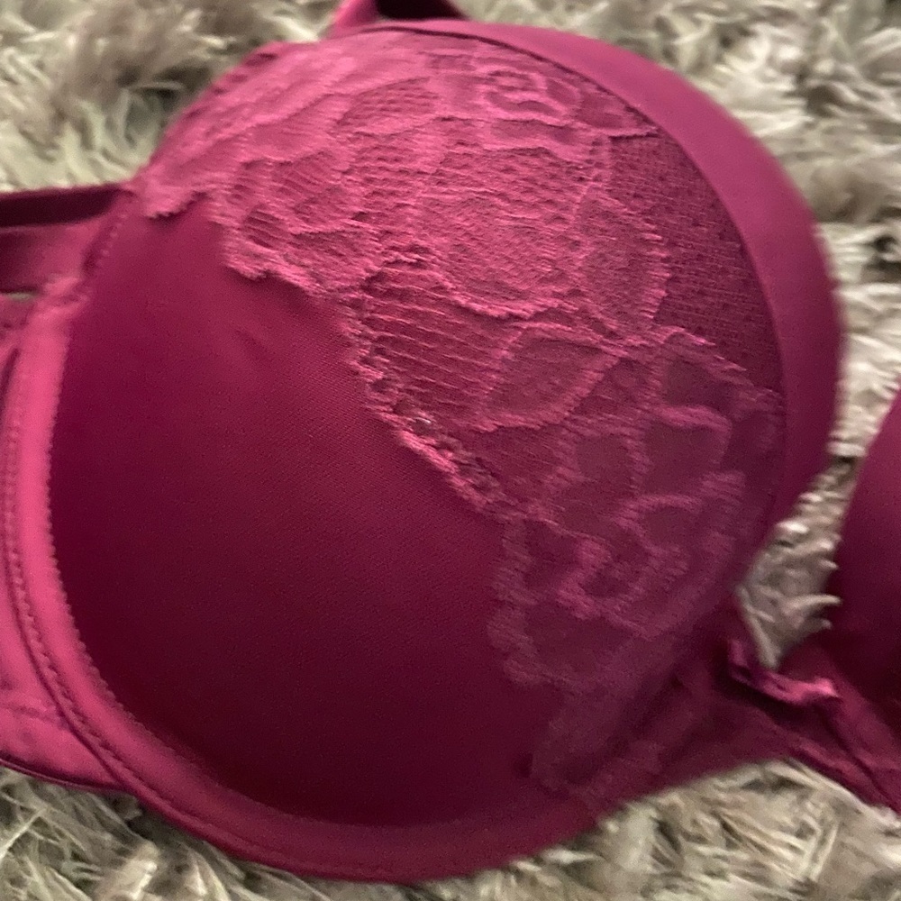 Maiden-form size 34D bra floral burgundy - Picture 9 of 9